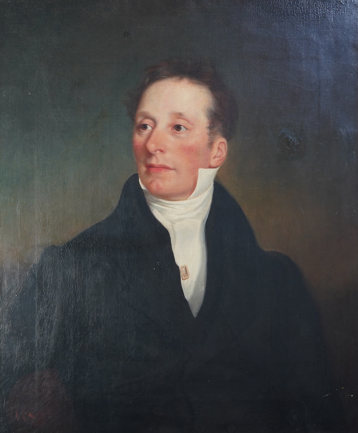 William Scott, 19th century, A pair of Bickersteth family portraits, probably a husband and wife